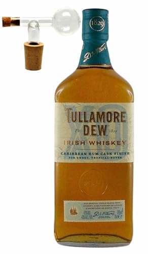 Tullamore Dew Rum Cask Finish irischer Whiskey + 1 Glaskugelportionierer zum feinen Dosieren Genießerset Männergeschenke Geschenkset Geschenkidee
