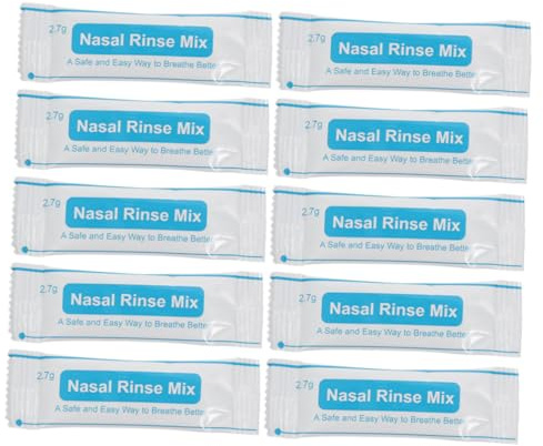 iplusmile Bustine di Sale per Lavaggi Nasali 40 Pezzi in Plastico Bianco per Pulizia Quotidiana e Delicata Cavità Nasali