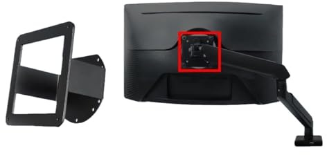 VESA-Monitor-Adapter, kompatibel for Samsung, Odyssey G6 G65B G7 NEO G7 G75 G70A 27 28 32 Monitorständer