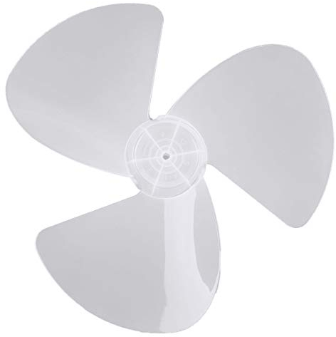 TiaoBug Universal Lüfterflügel Ventilator Rotorblatt Ersatzteile Flügelrad Kunststoff Lüfterflügel Ersatzteile für Tischventilator Ø 12 Zoll 16 Zoll Weiß A Passend für 16 Zoll