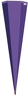ROTH Schultüten-Rohling zum Basteln lila - 85 cm 6-eckig - mit Rot(h)-Spitze ohne Verschluss