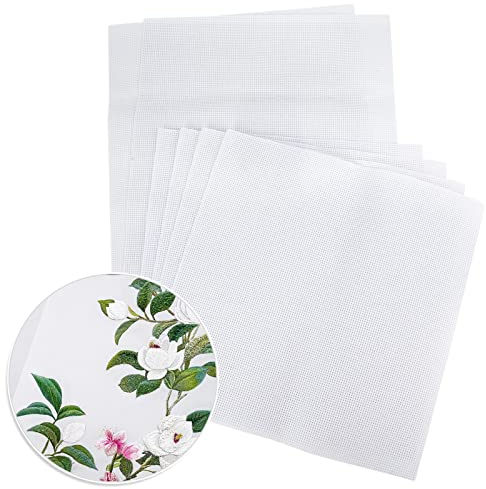 6 Stück Kreuzstich Stoff, 11CT Aida Zum Sticken, Stramin DIY, Cross Stitch für Näharbeit Handwerk, 30*30cm & 30*45cm