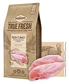 Pienso Natural para Perros de Pavo Fresco CARNILOVE True Fresh Sin Cereales Perros Adultos Todas Las Razas - Disponible Saco 4 Kg y 11,4 Kg | ANIMALUJOS (Saco 4 Kg)