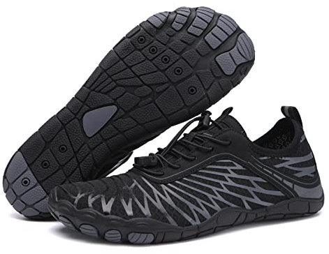 Yeria Barfotaskor, dam, unisex, barfotaskor, vattenskor, snabbtorkande dräneringshål, strand, simskor för vattensport, utomhus