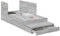 vidaXL Bettgestell Grau Sonoma 100X200 cm Holzwerkstoff Viel Stauraum Modernes Design Einfache