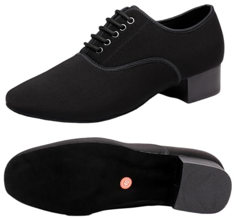 Kraftpaid Chaussures De Danse De Performance Latine Hommes,Chaussures Danse Homme Standard Latin,Confort Et Soutien,Souple,Confortables,Respirantes,pour Chacha Danse