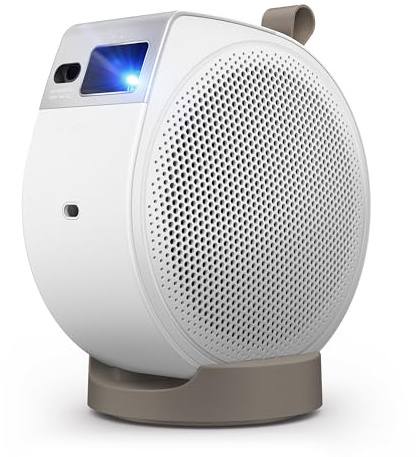 BenQ GV32 1080p Portable Ceiling Projector, 500 ANSI Lumens LED, Google TV with Licensed Netflix, HDR10 with 95% Rec.709, WiFi & Bluetooth, Deep Woofer Speaker