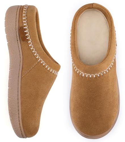 Zigzagger Women's Slip On Moccasin Slippers, Microsuede Indoor/Outdoor Comfy House Shoes with Memory Foam