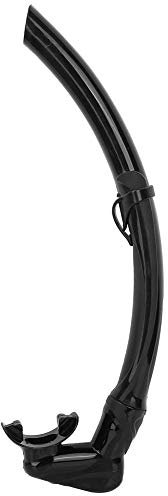 front snorkel for swimmers,Alle nassen Schnorchel Rohr Schwimmen Front Atemschlauch Training Professionelle Erwachsene Kinder Schnorchel Tauchrohr für Schnorcheln und Tauchen(Schwarz mit Ventil)