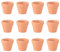 Yardwe 12 Pcs Mini Small Succulent Clay Ceramic Plant Pots Nursery Pot Terracotta Pot for Wedding Favor Plants Crafts (3x3cm)