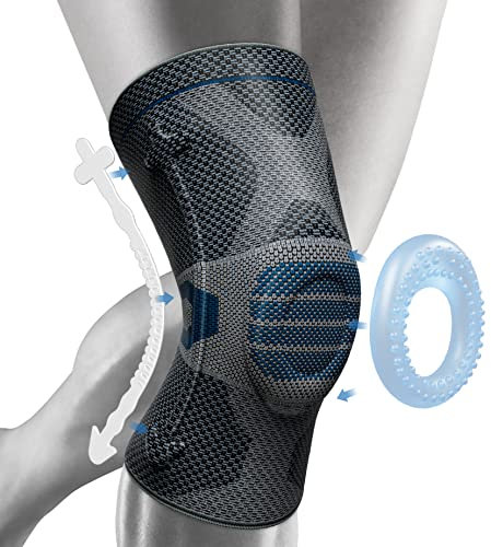 NEENCA Professional Knee Support, Compression Knee Sleeve with Patella Gel Pad & Side Stabilizers, Knee Support for Pain Relief, Knee Brace for Running, Workout, Arthritis, Joint Recovery