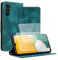 Yihaoyard Hülle für Samsung Galaxy A14 4G/5G: Schutzhülle Leder Flip Case mit Kartenfach Magnet Ständer Hüllen Wallet Case (Grün)