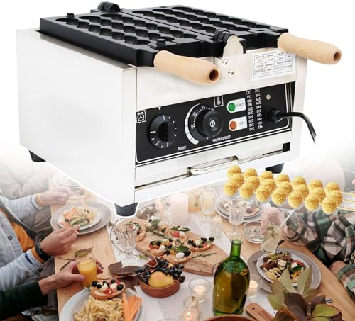Máquina Para Hacer Gofres Comercial,Máquina Eléctrica Para Hacer Gofres Con Burbujas,Material De Acero Inoxidable Espesado De Calidad Alimentaria,Para Restaurantes Familiares/Cafés