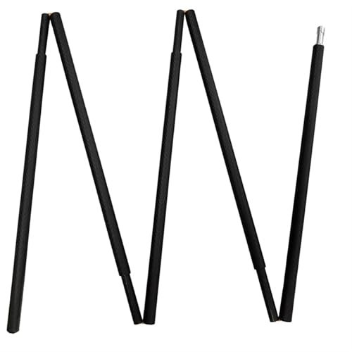 JMORCO Zeltstangen 63/72 Gramm 126/125 cm Carbon Fiber Ultralight Zelt Doppel A Zelt Gerade Zeltstange(Five-segment-28cm)