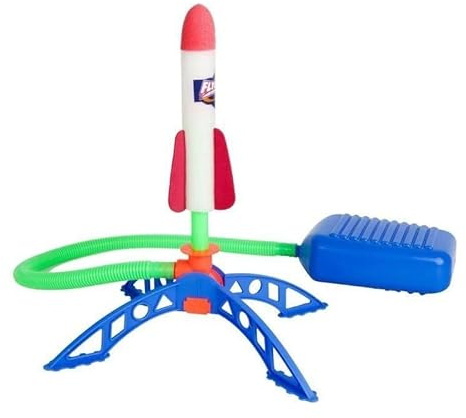 ZhuXIXILiang YZZT Juguete Lanzacohetes para Niños, Operado con el Pie con 3 Cohetes de Espuma, Diversión al Aire Libre para Mayores de 5 Años, Exploración Científica y Regalos