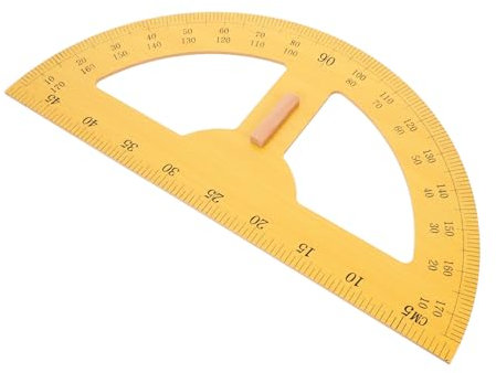 OSOLADY 180grado Transportador Para Clase Regla De Ángulo De Grados Herramienta De Enseñanza De Matemáticas Medición Precisa De Ángulos