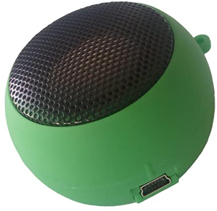 SHINEOFI Altavoz USB Recargable con Entrada Aux para Ordenador Portátil Móvil y Tablet Diseño Compacto y Fácil Uso Color Verde