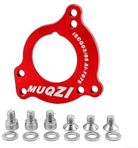 ISCG 03 - Guida catena per bicicletta, adattatore per movimento centrale per telaio, dispositivo a montaggio diretto in lega di alluminio CNC, catena per protezione anello per BB da 68 mm e 73 mm
