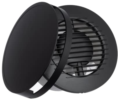 EUROPLAST Ø 100 mm - exhaust fan - bathroom fan - plastic - anthracite round front