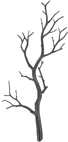 SEWACC AST Dekoast Schwarz Zimmerpflanze Für Vintage Gefälschte Weidenblume Biegbar Dekorativ Tote Stängel Zweige Stöcke Zweige Echt Getrockneter Ostern Baumzweige Zweige Schwarz