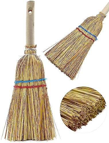 Reisstrohbesen Handfeger Strohbesen Handstrohbesen Strohfeger Besen Hexenbesen Feger Haushaltsbesen Autobesen
