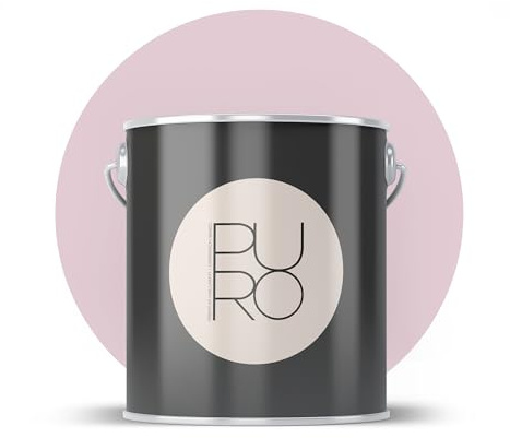 Livingwalls PURO Premium Wandfarbe c2006 - Malerfarbe für Wohnräume und Arbeitszimmer mit sehr hoher Deckkraft - matte hochwertige in Rosa - 2,5l