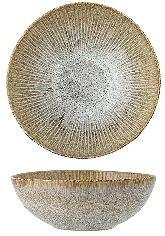 Bloomingville Fleur Salatschüssel, Natur, Steingut