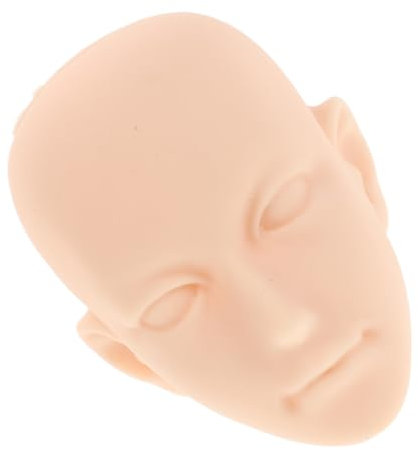 Yardwe Puppenköpfe Zum Herstellen Von Puppenköpfen, Puppenkopf, Weiche Glatze, Make-up, Handarbeit, Teile Zum Stricken Für Ketten, Mini-puppenkörperteile Für Prinzessinnen, Mini-Puppen,