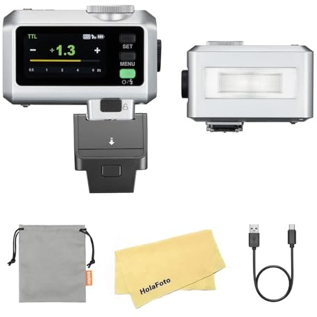 GODOX iT30 Pro F iT30ProF Flash con Elevador de Zapata TR-F TTL para Fujifilm,2.4G TTL 1/8000 HSS,560 Flashes a Máxima Potencia,Recarga de 1.5 s,Batería de Iones de Litio de 7.4V/900mAh (Plata)