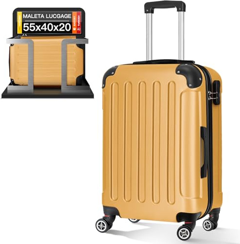 ARTREE Maleta de Cabina 55x40x20 ABS, Ligera y Compacta para Viajes en Avión, Equipaje de Mano para Hombre y Mujer, Dimensiones 52 cm