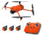 Skins4u Skin Folie Neon Orange Signal Farben selbst zusammenstellen kompatibel mit DJI Mavic 3 Cine/Classic (Komplett Set)
