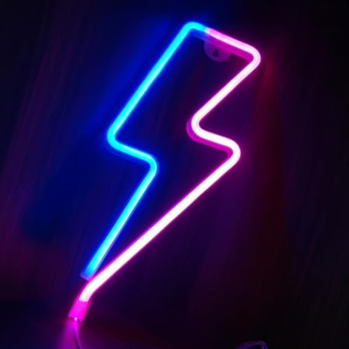 Neon Lightning Lichtschilder, LED Nachtlichter, als Geschenk, für Wand, Geburtstagsparty, Weihnachten, Hochzeitsdekoration