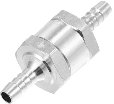 Hihaha Bränsleledning backventil för bränslesystem 0,2 cm 6 mm OD 1 st | Icke retur envägskontrollventil, bensin diesel för bränslesystem, hållbar aluminiumlegering