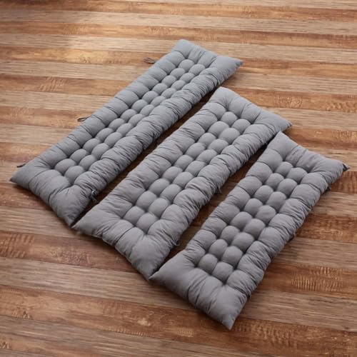 Newdvmmss Cojín para Banco de 2/3 plazas, Rectangular, para Interior y Exterior, cojín Grueso y Suave, para Muebles de jardín, Columpios, tumbonas, Bancos (Grigio, 100x40cm)