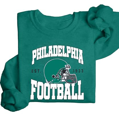 Game Day Football Sweatshirts Men Team City Name Helmet Print Sweatshirt