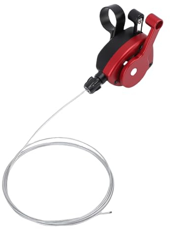 KIMISS Palanca de Cambios de Bicicleta con Pulgar Derecho para Pline Tline, Palanca de Cambios de Aleación de Aluminio de 5 Velocidades, 6 Velocidades, 7 para Bicicletas de Montaña y de Carretera