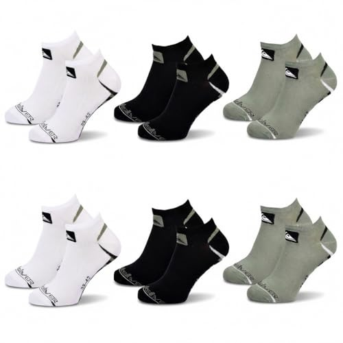 OZABI Quiksilver Pack de Chaussettes Homme SNEAKER– Lot 6 Paires Sport
