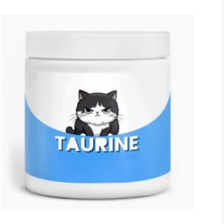 Polvere di taurina per gatti, supporta la salute del cuore e l'equilibrio del corpo, aumenta la funzione immunitaria e visiva