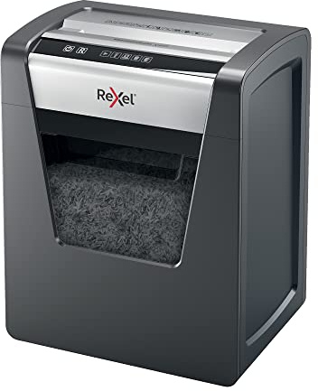 REXEL Momentum X415, Distruggidocumenti Manuale, 17-15 Fogli A4 (70-80 gr/mq), Taglio a Frammento, Livello di sicurezza P-4, per Uso Personale/Piccoli Uffici, Capacità 23 Litri, 2104576EU