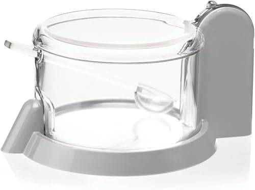 Guzzini Contenitore FORMAGGERA Grigia 33 con Cucchiaio, Resina