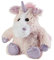 Warmies Junior glitzerndes rosa Einhorn-Plüschtier, vollständig erwärmbarer und beschwerter Teddy mit leichtem Duft nach getrocknetem französischem Lavendel