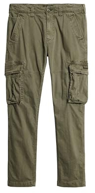Superdry Pantaloni cargo da uomo, Erba cipollina verde, 32W x 32L