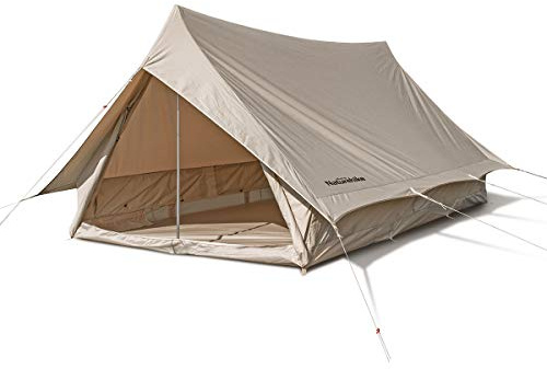Naturehike Casa Tienda de Campaña para 2 Personas Impermeable Cortaviento Tienda Ligera Tamaño Pequeño Pack Familiar Tienda de Algodón para Festival Camping Viajar Senderismo Jardín