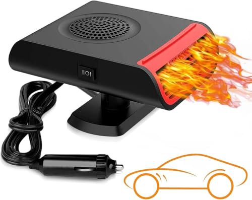 Showvigor Auto Heizung, 12V/150W Tragbare Auto Heizlüfter 3 in 1 Schnelle Heizung Abtauen Abtauen Demister Hitze Kühler Fan Auto Trockner Windschutzscheibe Abtauen Stecker in Zigarettenanzünder