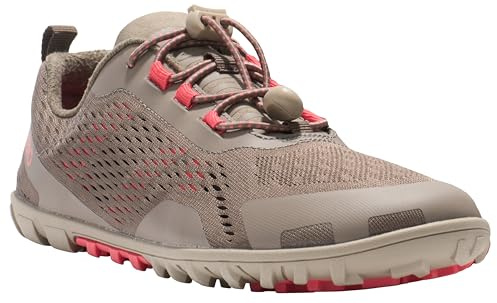 Xero Shoes Women's Aqua X Sport Barefoot Water Shoes, Morel/Sunset Coral, 9.5