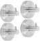4 Pcs Suction Cup Hooks, Silver Stainless Steel Suction Towel Holder, Suction Hooks for Bathroom Hanging Towels, Loofah, Robe, Coat