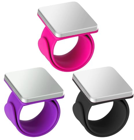 Puthernm 3 pezzi cuscino magnetico per spilli da polso, cuscino a spilli da cucire magnetico, bracciale porta spille magnetico, per intreccio da cucire