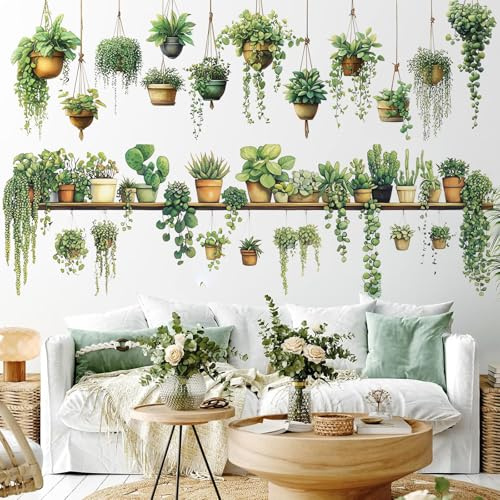 Stickers Muraux Art Mural en Lierre Stickers Muraux Salondecorative Stickers Autocollants Muraux Auto-Adhésifs Adaptés à la Décoration Murale du Balcon de la Chambre à Coucher du Salon