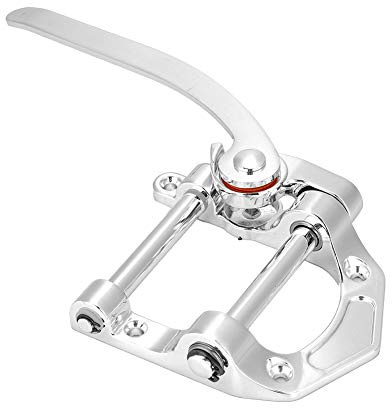VGEBY Vibrato - Trémolo para guitarras SG Jazz, mango ajustable para mayor comodidad, efecto choque para tocar, pieza de repuesto para guitarras eléctricas, material de cobre de calidad (plata)