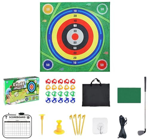 Golfmatta - ABS/sammet, 150 x 150 cm, dubbelsidig golfslagsmatta | Träningsmatta för trädgård, gräsmatta, , kontor, garage, svinga i